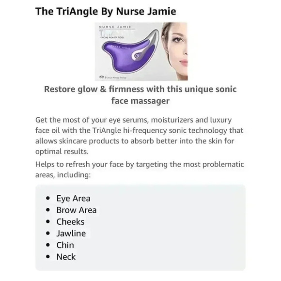Nurse Jamie Triangle Massaging Facial Tool NIB - Picture 9 of 11